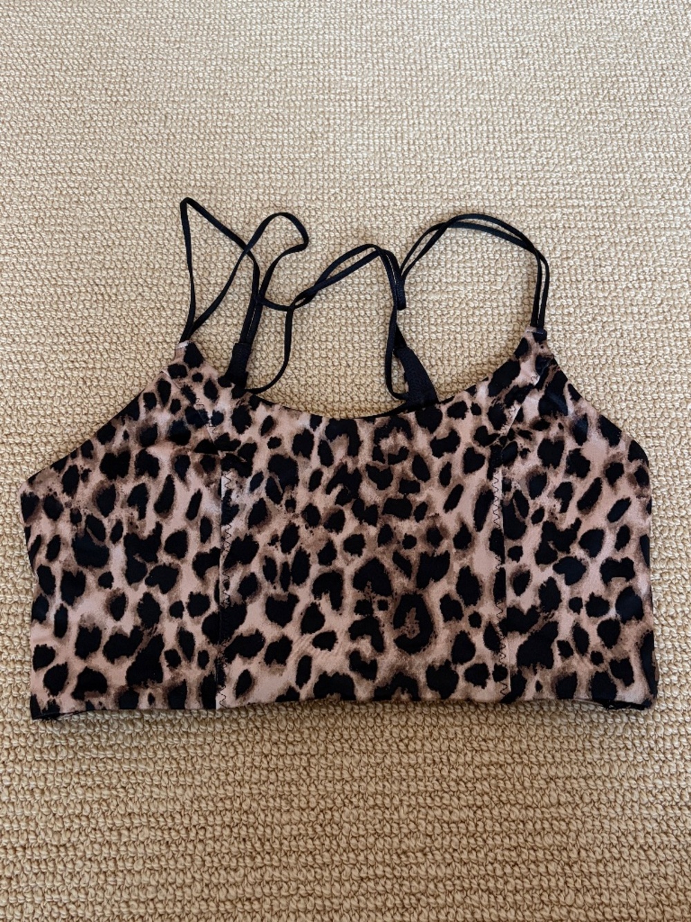 Women's Victoria Secret Leopard Sports Bra, Size Medium NWT